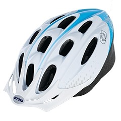 Oxford F15 White & Blue Cycling Helmet