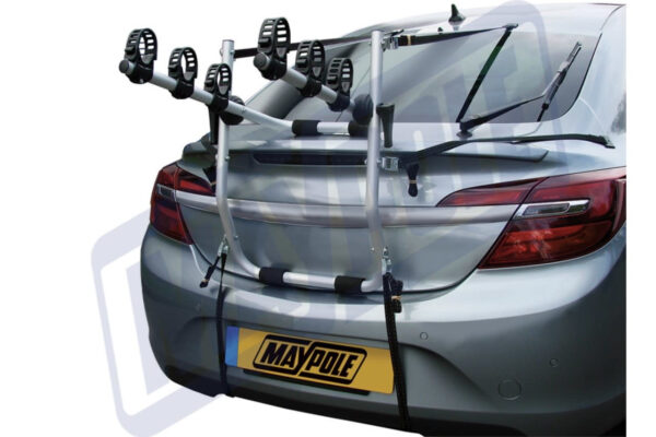 MAYPOLE REAR MOUNTED 3 BIKE CAR RACK