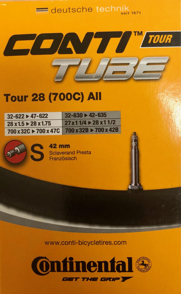 CONTINENTAL TOUR TUBE - PRESTA 42MM VALVE