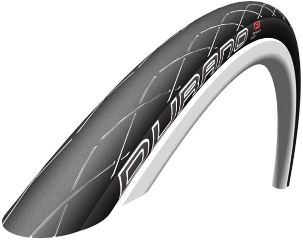 Schwalbe Durano 24 X 0.90 Folding Tyre with Raceguard Black- Skin 195g (23-520)