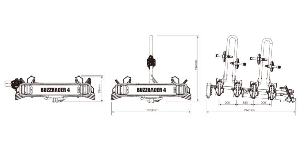 BUZZRACK BUZZRACER 4 Bike Carrier